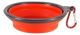Collapsible Travel Bowl Orange for Dogs or Cats by MoggyorMutt